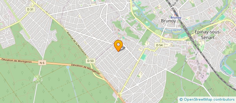 localisation de l'entreprise DJC à BRUNOY