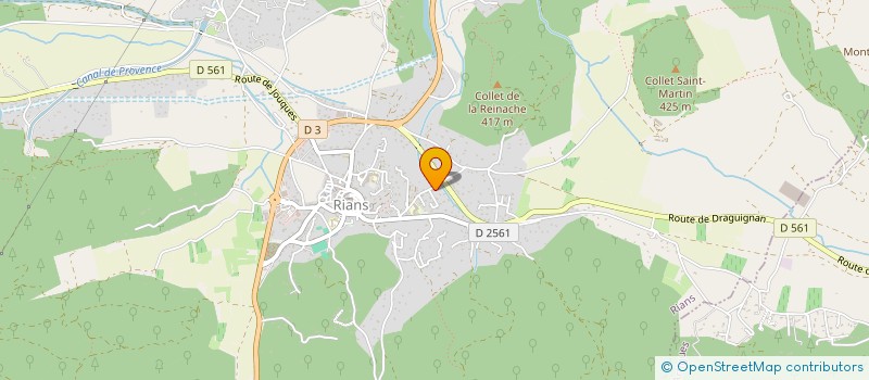 localisation de l'entreprise DJC BARJOLS DISTRI  RIANS