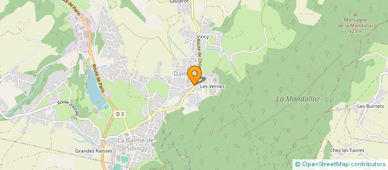 localisation de l'entreprise DJCBLM  LA BALME-DE-SILLINGY