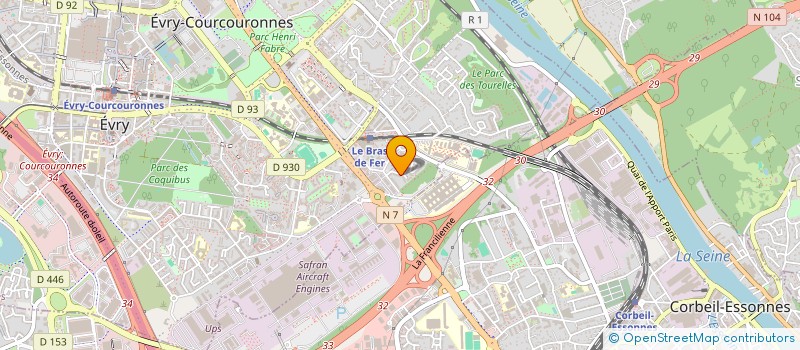 localisation de l'entreprise DJCM à EVRY-COURCOURONNES