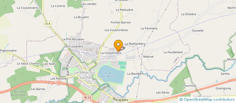 localisation de l'entreprise DJCM à COULONGES-SUR-SARTHE