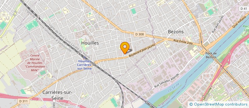 localisation de l'entreprise DJD-DEVELOPPEMENT DURABLE ET CONSTRUCTION à HOUILLES