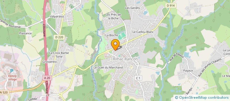 localisation de l'entreprise DJDM  RILHAC-RANCON