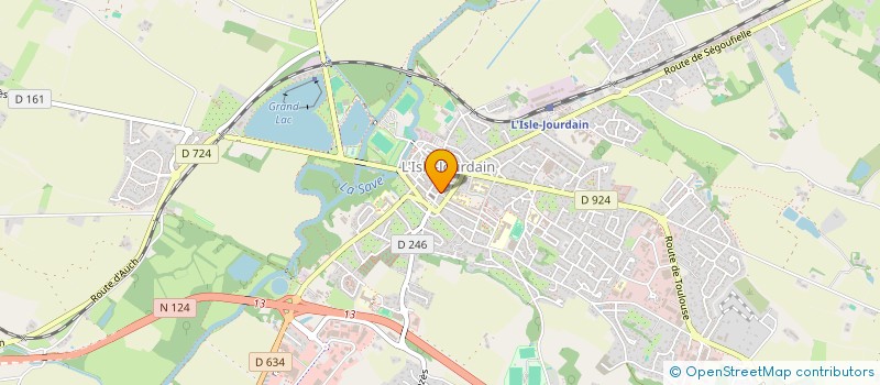 localisation de l'entreprise DJE.AU.MA.BAZ  L'ISLE-JOURDAIN