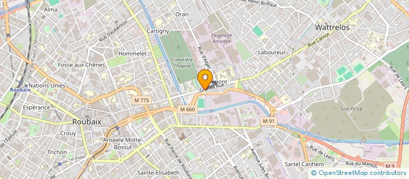 localisation de l'entreprise DJE KASDI  ROUBAIX