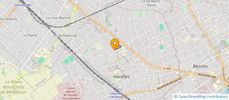 localisation de l'entreprise DJEBALI ET ASSOCIES  HOUILLES