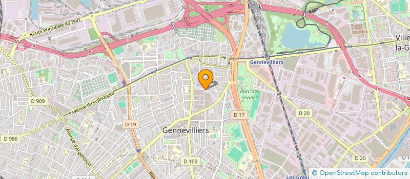 localisation de l'entreprise DJEBROUNI à GENNEVILLIERS