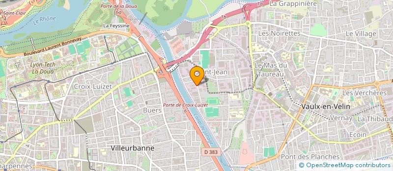 localisation de l'entreprise DJEECF - ETUDES CONSEILS FORMATIONS FOURNITURES  VILLEURBANNE