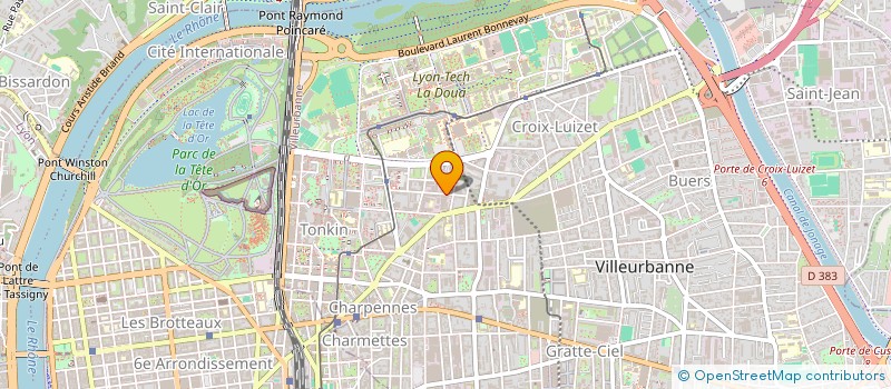 localisation de l'entreprise DJEEZZY CASH à VILLEURBANNE