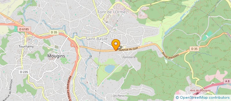 localisation de l'entreprise DJEF à MOUGINS