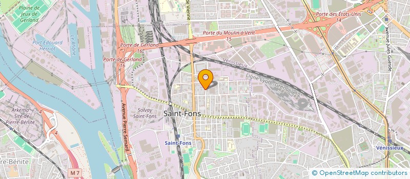 localisation de l'entreprise DJEF FOOD  SAINT-FONS