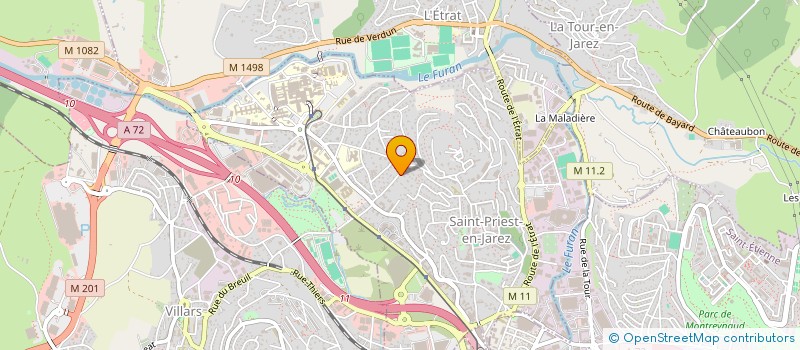 localisation de l'entreprise DJEF IMMO  SAINT-PRIEST-EN-JAREZ