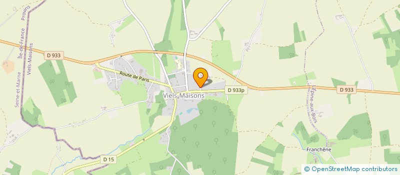 localisation de l'entreprise DJEF MENUISERIE à VIELS-MAISONS