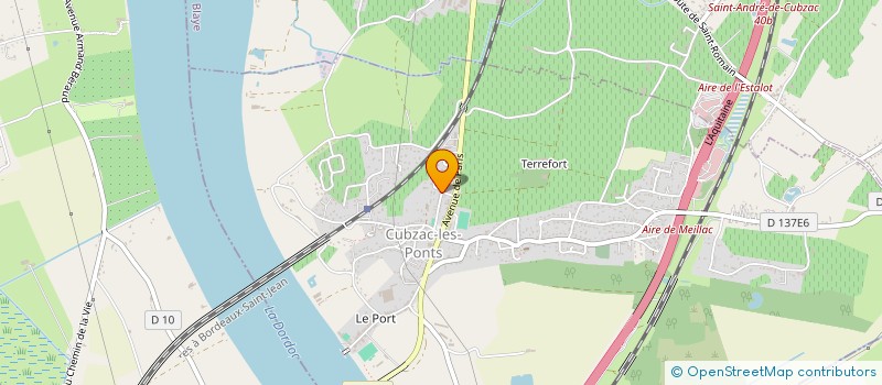 localisation de l'entreprise DJEF PLOMBERIE  CUBZAC-LES-PONTS