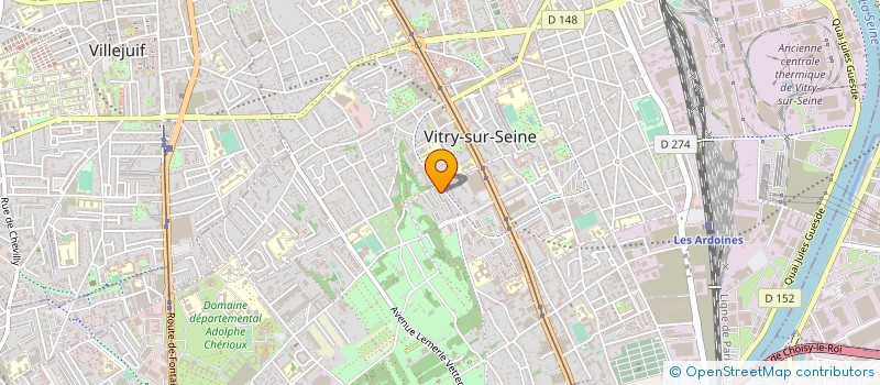 localisation de l'entreprise DJEFF. DECO à VITRY-SUR-SEINE