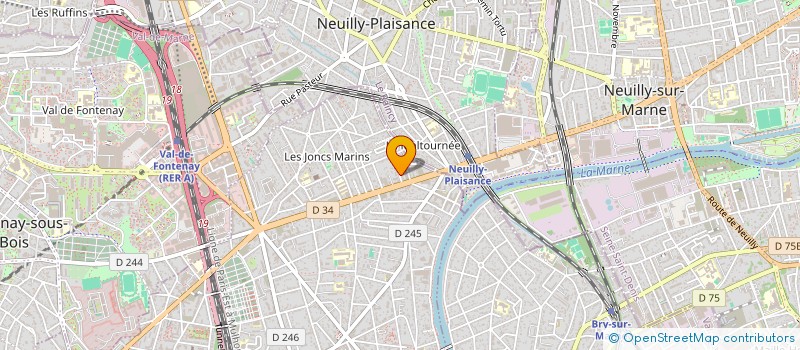 localisation de l'entreprise DJELLAL  LE PERREUX-SUR-MARNE