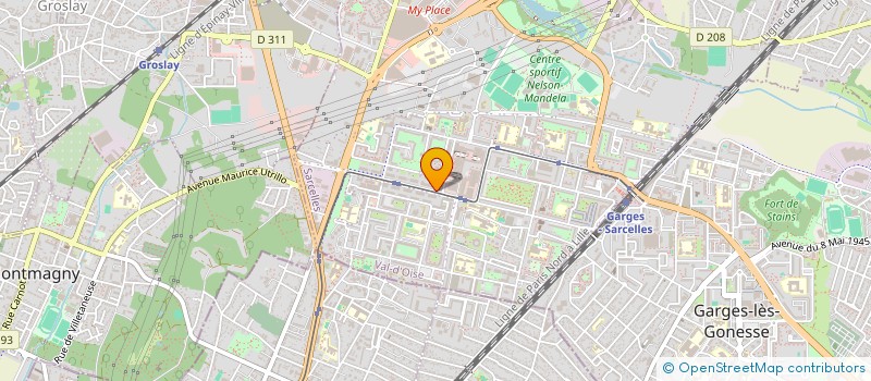 localisation de l'entreprise DJELLALI  SARCELLES