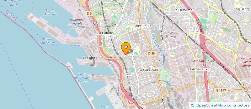 localisation de l'entreprise DJELLY COIFFURE à MARSEILLE