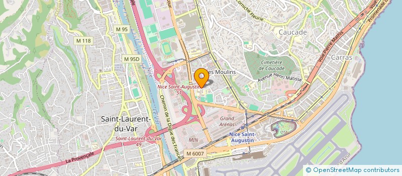 localisation de l'entreprise DJEM'S PIZZA à NICE