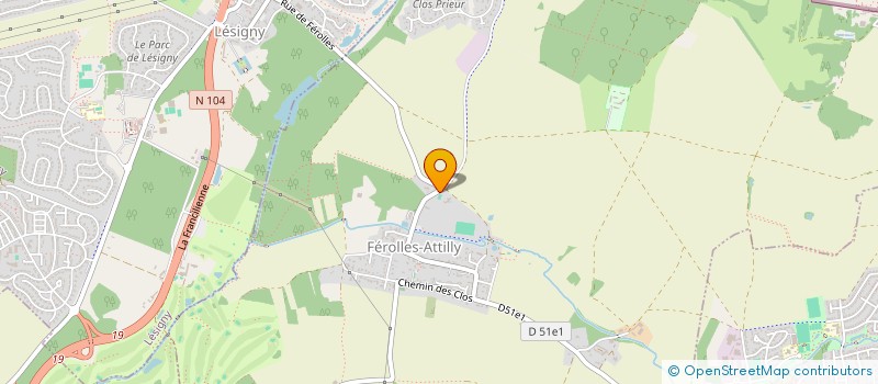 localisation de l'entreprise DJEMARIE  FEROLLES-ATTILLY