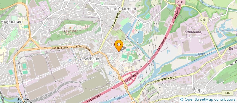 localisation de l'entreprise DJEMBALI à SOCHAUX