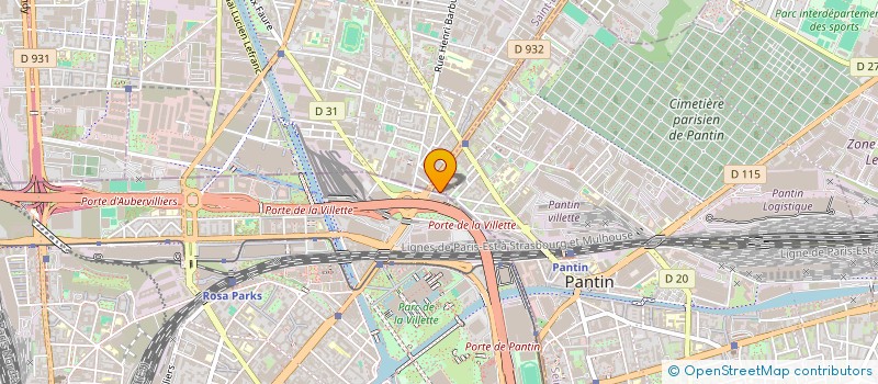 localisation de l'entreprise DJEN COIFF à PANTIN