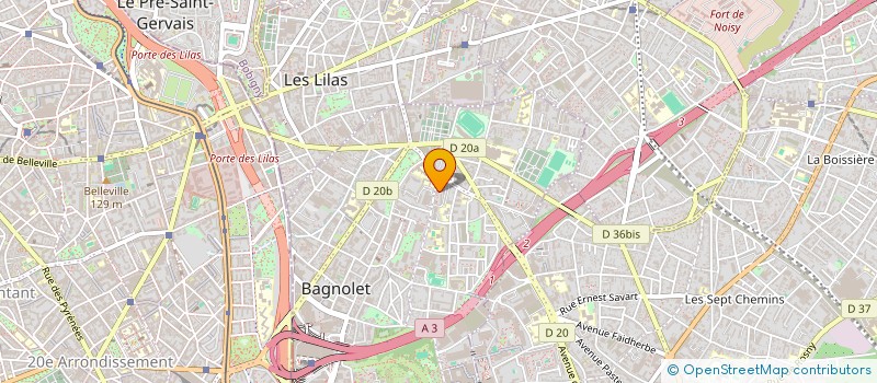 localisation de l'entreprise DJENAYA COIFFURE à BAGNOLET