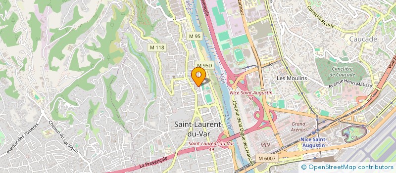 localisation de l'entreprise DJENDIR à SAINT-LAURENT-DU-VAR