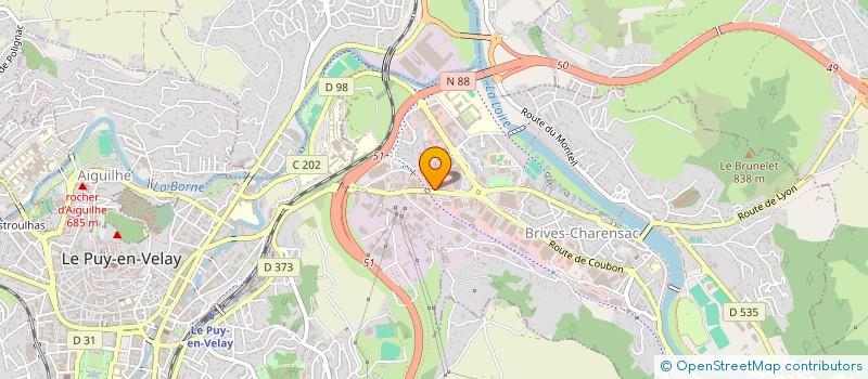 localisation de l'entreprise DJERDI à BRIVES-CHARENSAC
