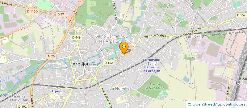 localisation de l'entreprise DJERIC à SAINT-GERMAIN-LES-ARPAJON