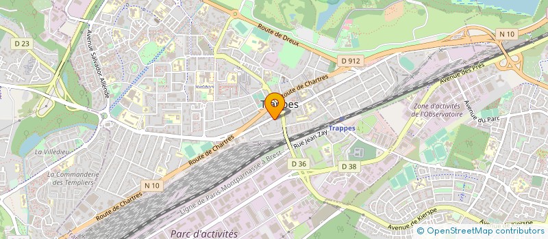 localisation de l'entreprise DJERROUD à TRAPPES