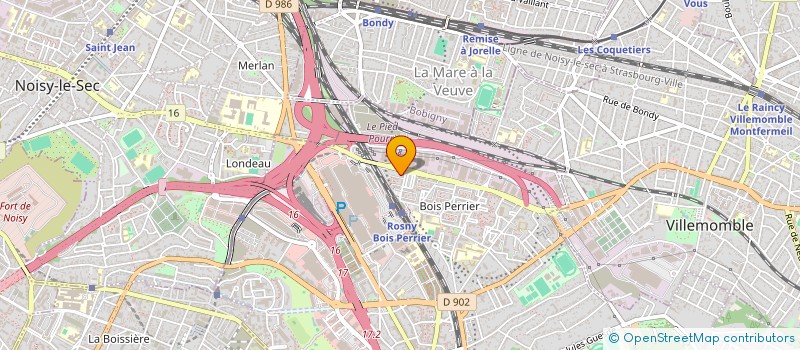 localisation de l'entreprise DJEUMOU à ROSNY-SOUS-BOIS