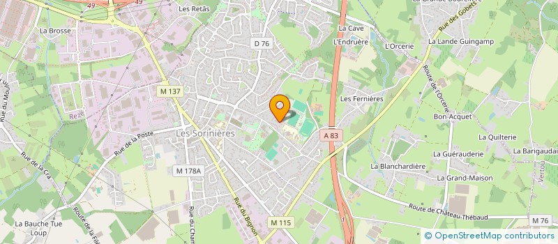 localisation de l'entreprise DJEVIER-ARMOR  LES SORINIERES