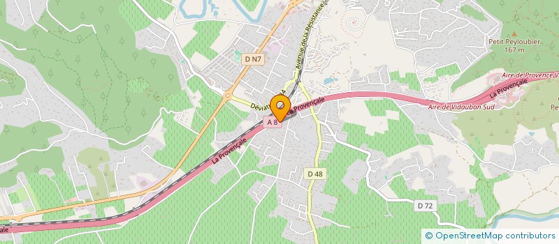 localisation de l'entreprise DJF  VIDAUBAN