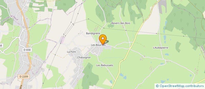 localisation de l'entreprise DJF à CUSSET