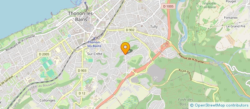 localisation de l'entreprise DJF IMMO  THONON-LES-BAINS