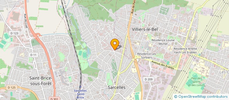 localisation de l'entreprise DJG  SARCELLES