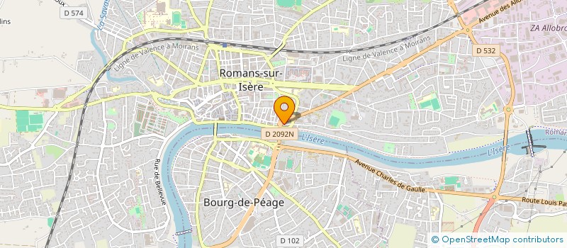 localisation de l'entreprise DJILLALI ZARZYCKI  ROMANS-SUR-ISERE