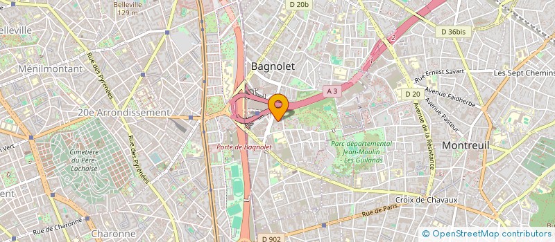 localisation de l'entreprise DJILYN CONSULTING à BAGNOLET