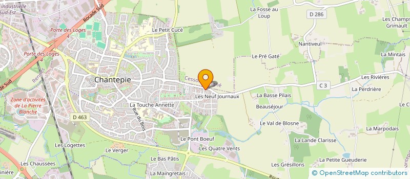 localisation de l'entreprise DJIM'S TRANSPORTS à CHANTEPIE