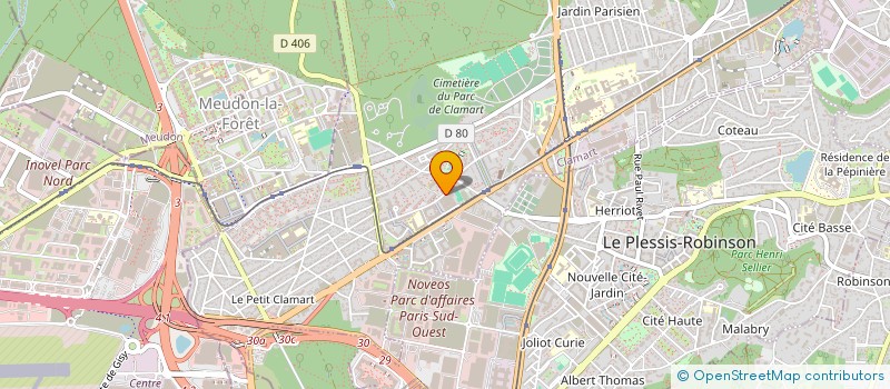 localisation de l'entreprise DJINA PRESSING à CLAMART