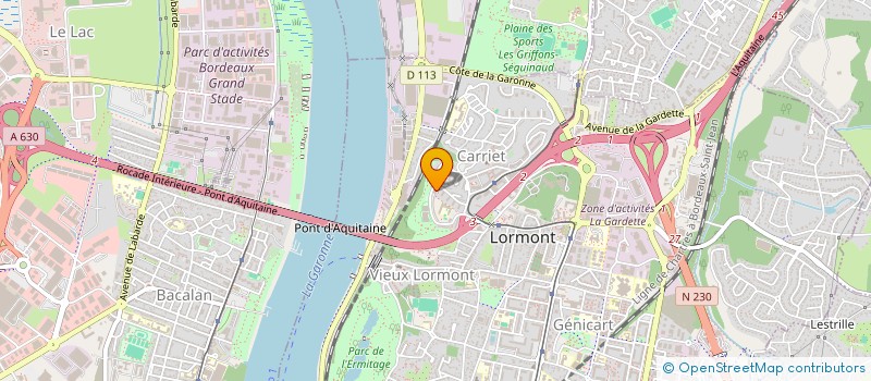 localisation de l'entreprise DJK TRANSPORT  LORMONT