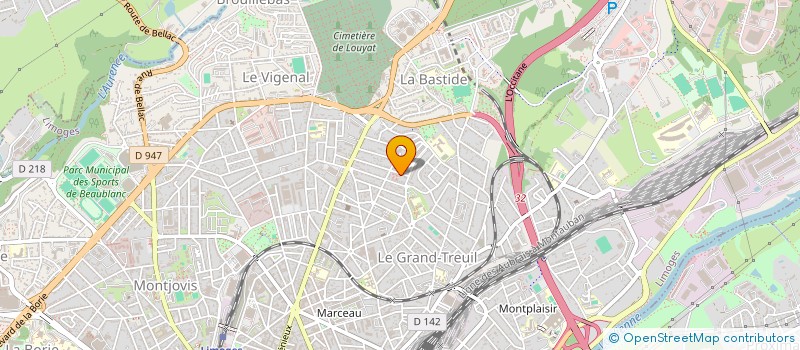 localisation de l'entreprise DJL à LIMOGES
