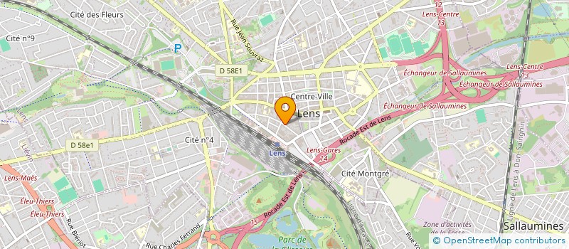localisation de l'entreprise DJL TRANSFERTS à LENS