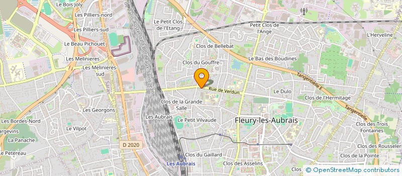 localisation de l'entreprise DJM CONSEIL à FLEURY-LES-AUBRAIS