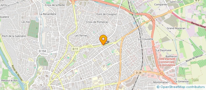 localisation de l'entreprise DJMC INVESTISSEMENTS à BEZIERS