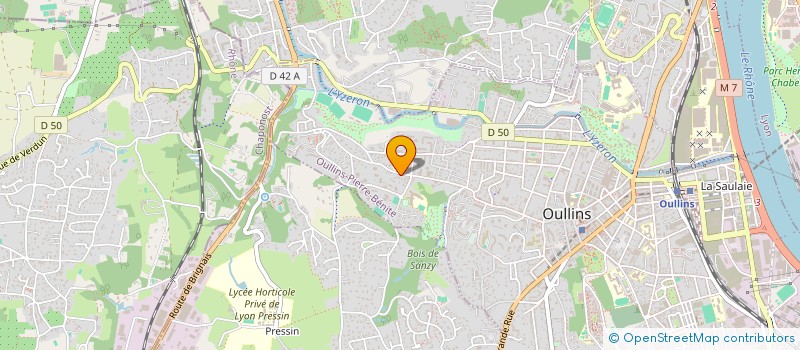 localisation de l'entreprise DJN IMMO  OULLINS-PIERRE-BENITE