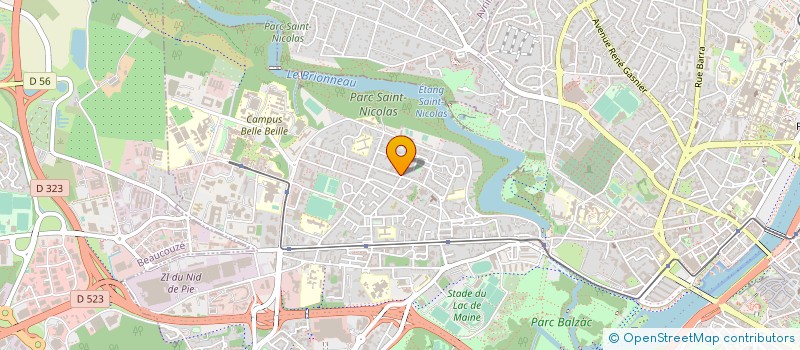 localisation de l'entreprise DJN PRO à ANGERS