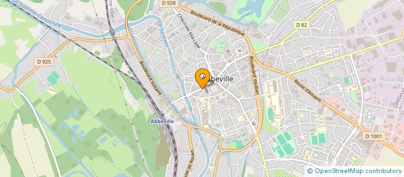 localisation de l'entreprise DJO COIFFURE à ABBEVILLE