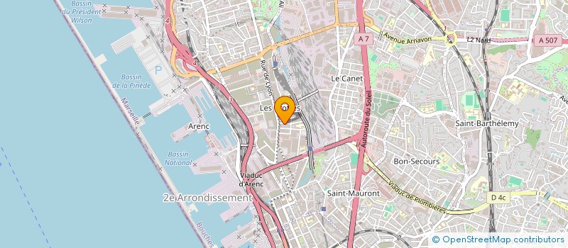 localisation de l'entreprise DJO DECO à MARSEILLE